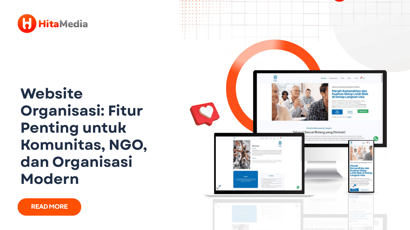website organisasi modern, NGO, atau komunitas perlu dioptimasi dengan jasa website