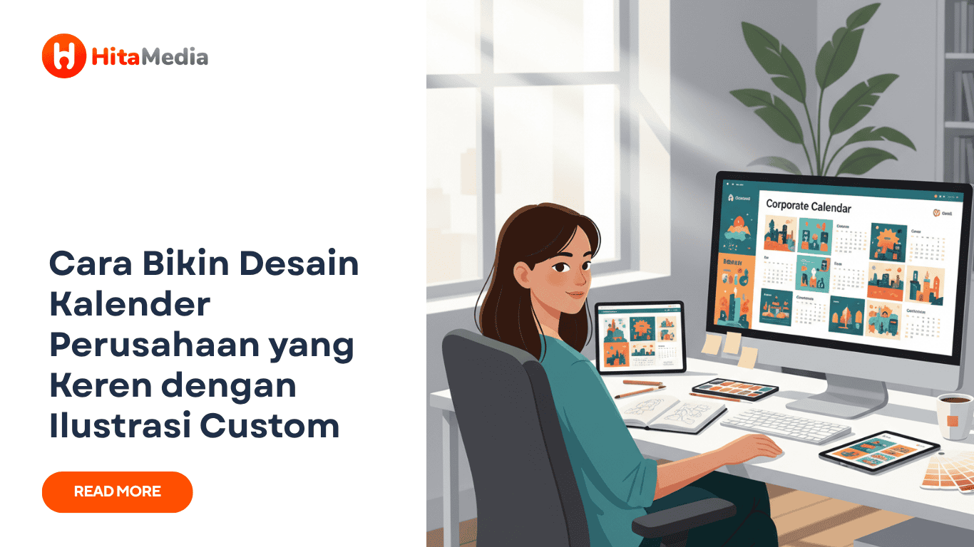 desain kalender perusahaan terbaik dari Hitamedia. Otentik dan berkualitas