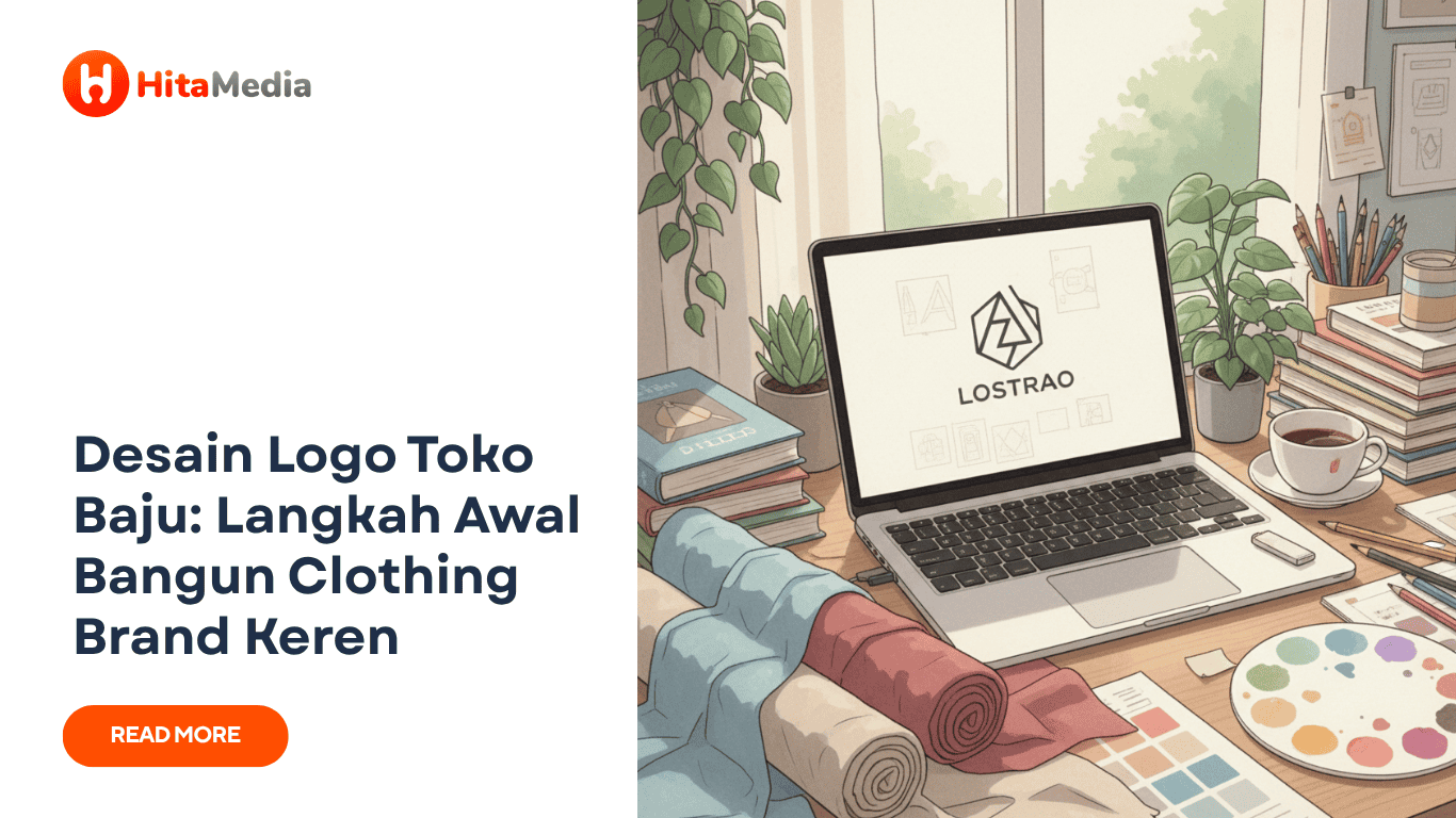 desain logo toko baju dari Hitamedia bantu usahamu lebih diminati pembeli