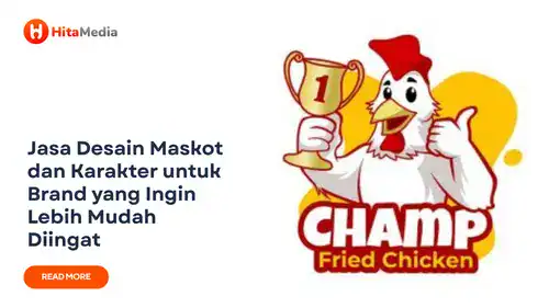 jasa desain maskot dan karakter untuk personal atau bisnis dari hitamedia